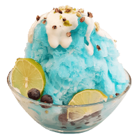 Blue Curacao Lychee Snow Ice